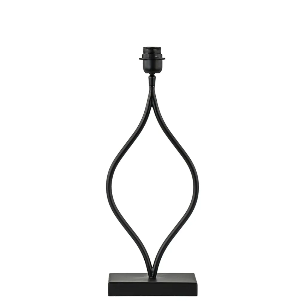 Straluma Light and Living lampvoet Okno mat zwart> Tafellampen|Lampenvoeten