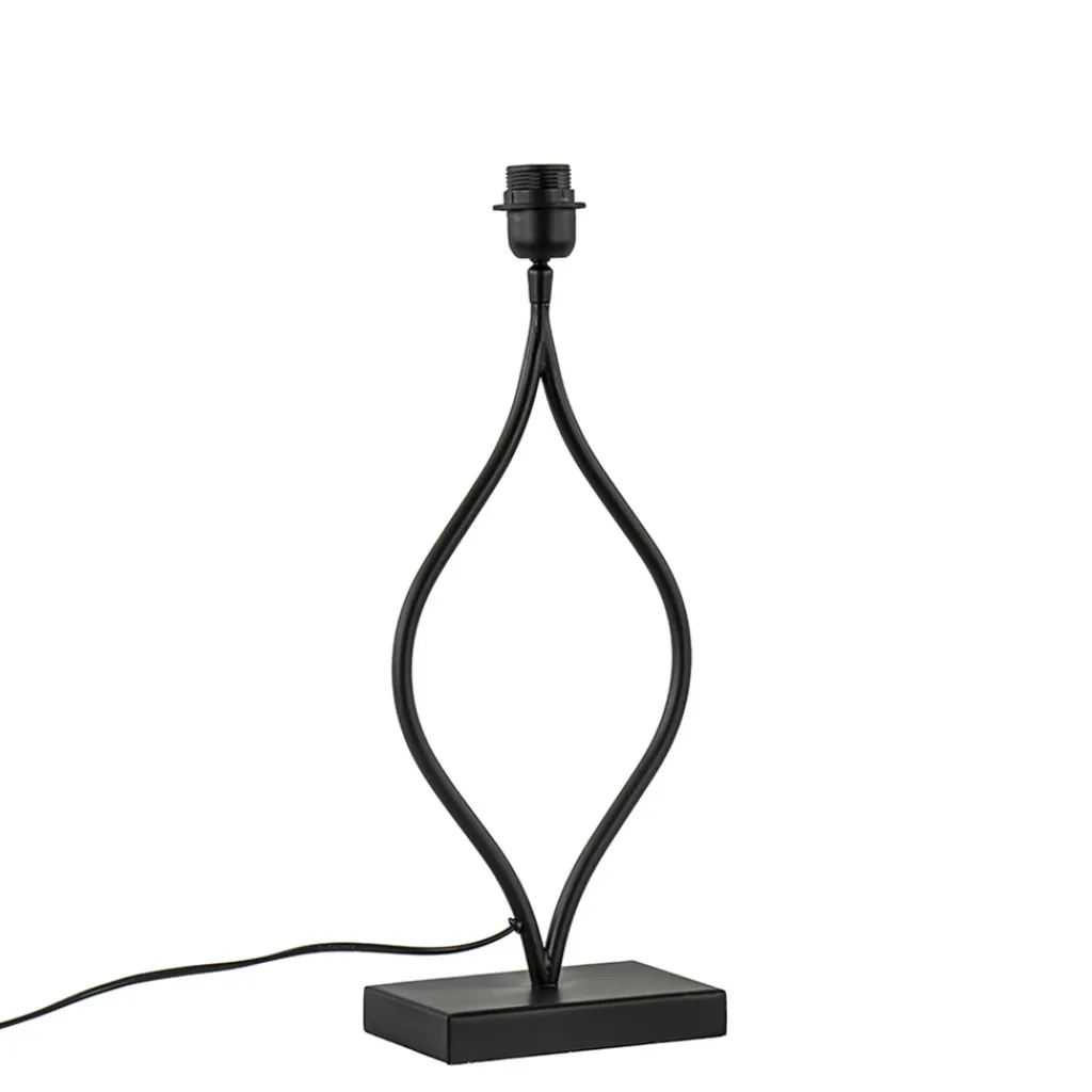 Straluma Light and Living lampvoet Okno mat zwart> Tafellampen|Lampenvoeten