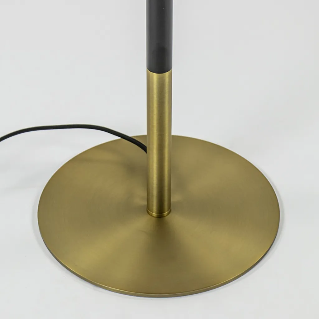 Straluma Light and Living lampvoet Rodrigo zwart/antiek brons> Vloerlampen|Lampenvoeten