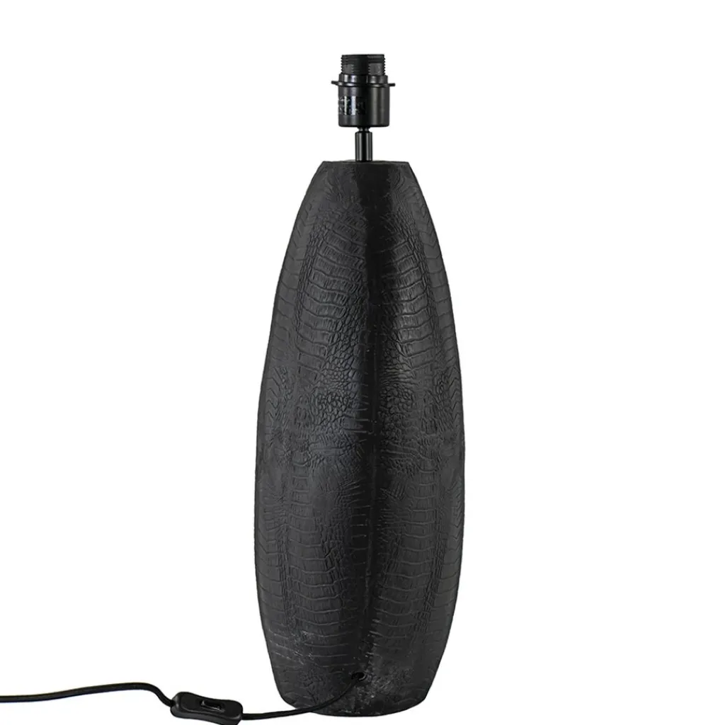 Straluma Light and Living lampvoet Skeld mat zwart groot> Tafellampen|Lampenvoeten