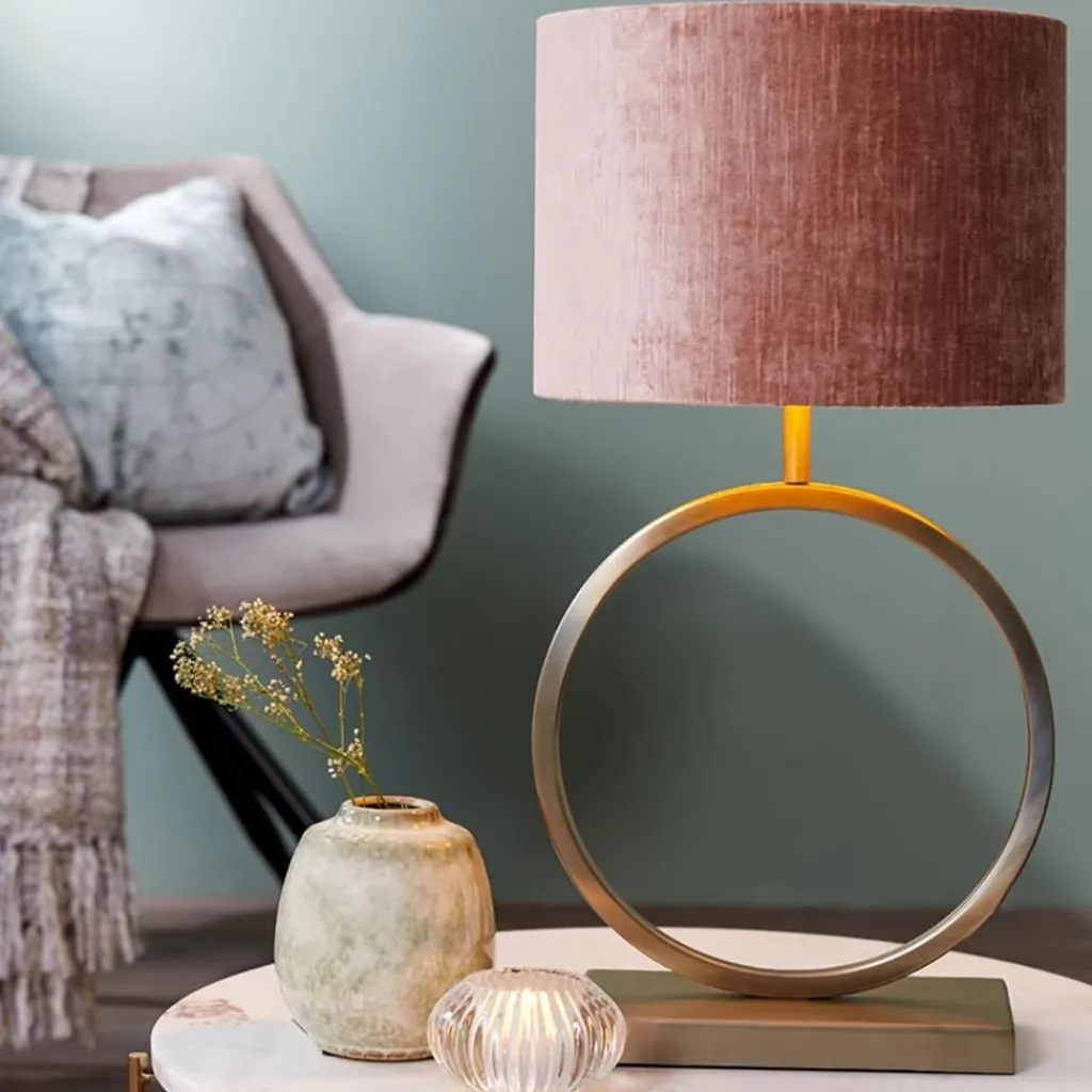 Straluma Light and Living lampvoet Liva licht goud> Lampenvoeten|Light and Living