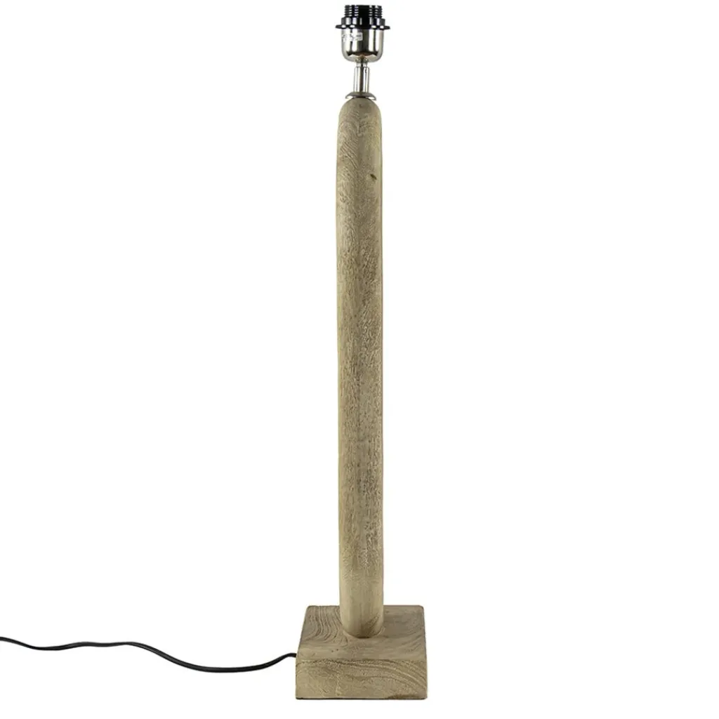 Straluma Light and Living lampvoet Paceco hout naturel> Lampenvoeten|Light and Living