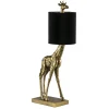 Straluma Light and Living tafellamp Giraffe klein antiek brons/velvet zwart> Tafellampen|Light and Living