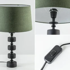 Straluma Light and Living tafellamp Gody mat zwart><noscript><img width=