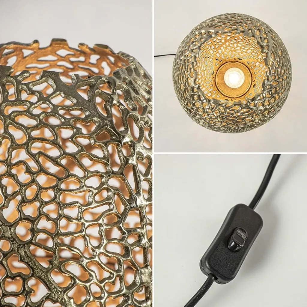 Straluma Light and Living tafellamp Sinula goud groot> Tafellampen|Light and Living