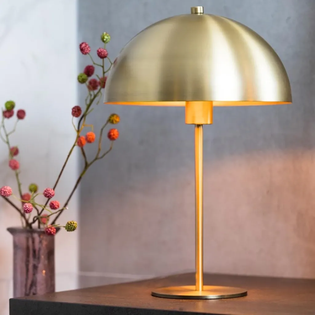 Straluma Light and Living tafellamp Merel antiek brass> Tafellampen|Light and Living