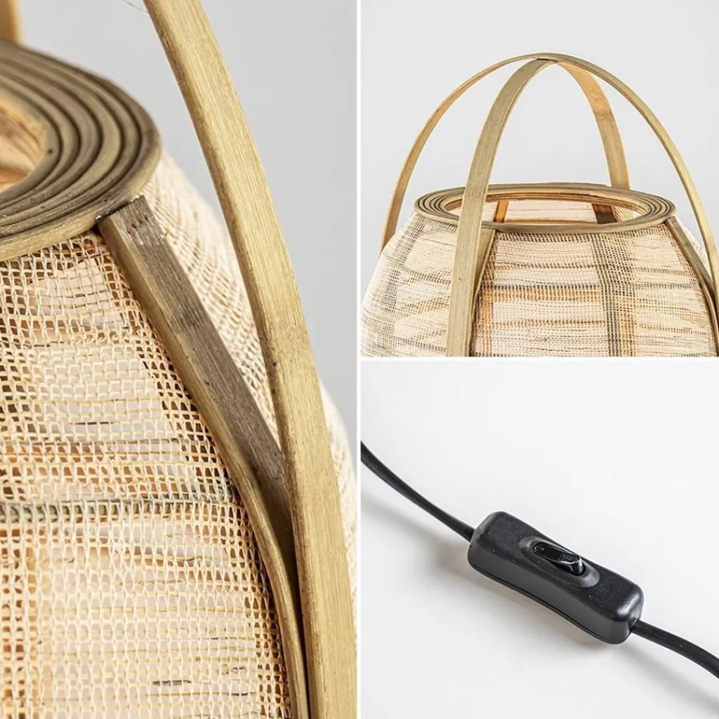 Straluma Light and Living tafellamp Jacinto naturel 60 cm> Light and Living|Woonkamerlampen