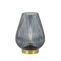 Straluma Light and Living tafellamp Tajera op batterij grijs/goud> Tafellampen|Light and Living