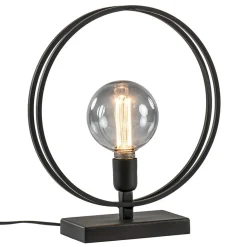 Straluma Light and Living tafellamp Rudra mat zwart> Light and Living|Woonkamerlampen