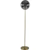 Straluma Light and Living vloerlamp Medina goud met smoke glas> Vloerlampen|Light and Living