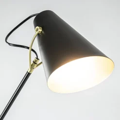 Straluma Light and Living vloerlamp Barre zwart met goud verstelbaar><noscript><img width=