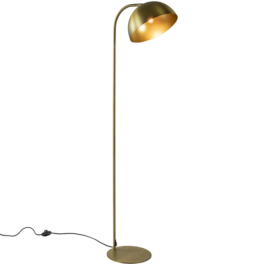 Straluma Light and Living vloerlamp Mette antiek brass> Vloerlampen|Light and Living