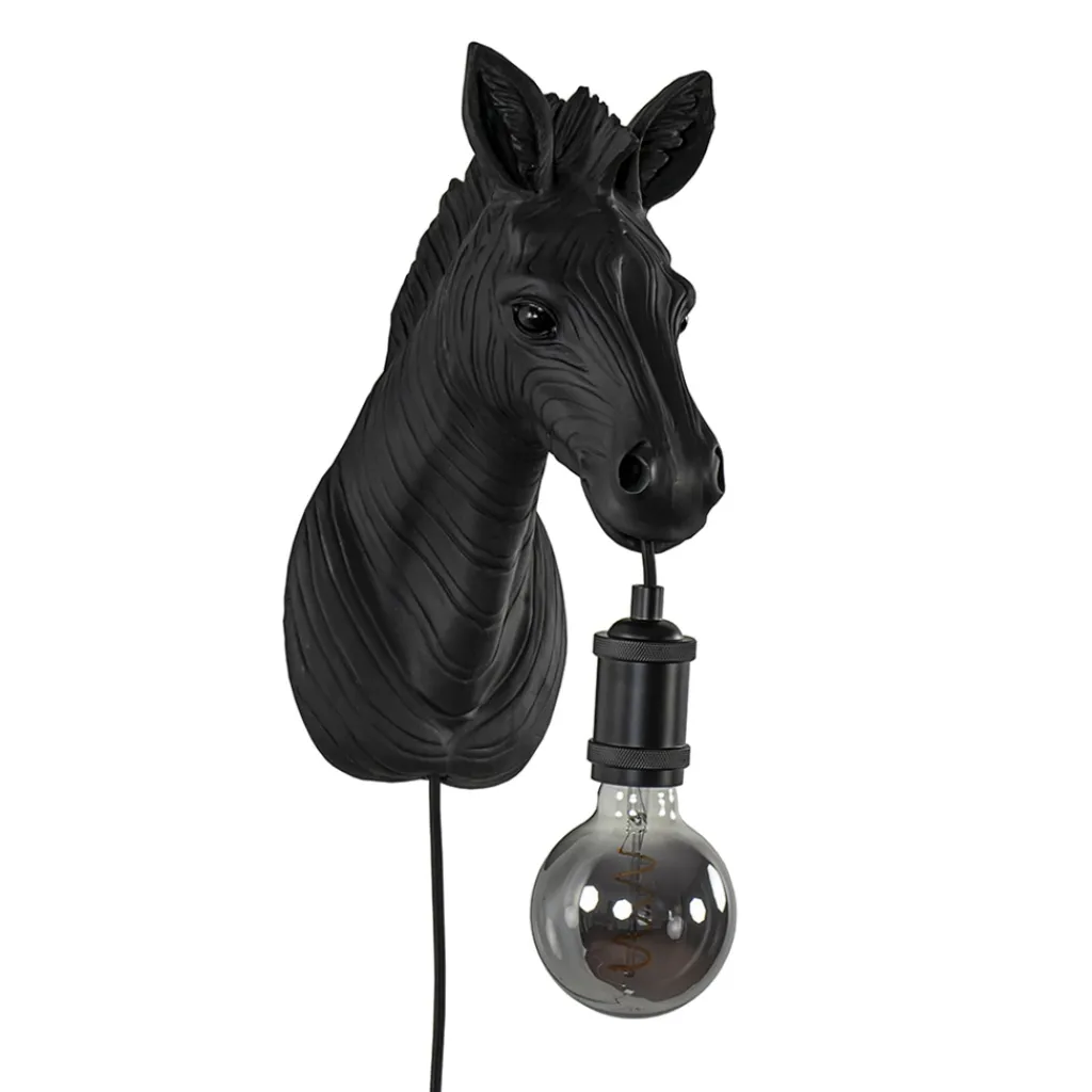 Straluma Light and Living wandlamp Zebra mat zwart> Wandlampen|Light and Living