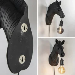 Straluma Light and Living wandlamp Zebra mat zwart><noscript><img width=