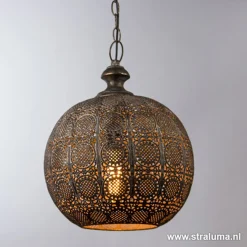 Straluma Light Living hanglamp Ananya bruin-goud> Light and Living|Woonkamerlampen
