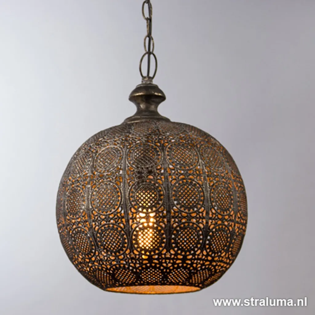 Straluma Light Living hanglamp Ananya bruin-goud> Light and Living|Woonkamerlampen