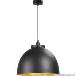 Straluma Light  Living Hanglamp Kylie zwart/goud> Eettafellampen|Light and Living
