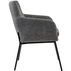 Straluma Luxe armstoel gemeleerde stof met zwarte poot><noscript><img width=