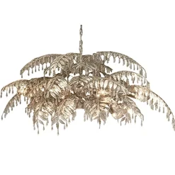 Straluma Luxe eettafelhanglamp palm oud zilver> Eettafellampen|Keukenverlichting