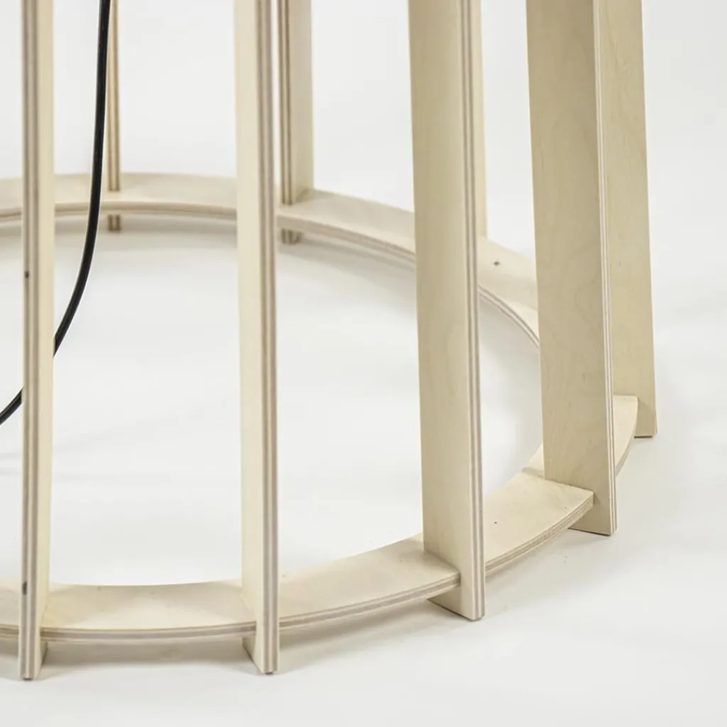 Straluma Luxe lampvoet naturel hout exclusief kap> Vloerlampen|Lampenvoeten