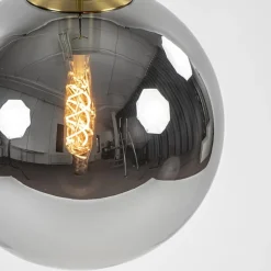 Straluma Luxe Light and Living hanglamp Medina brons met smoke glas><noscript><img width=