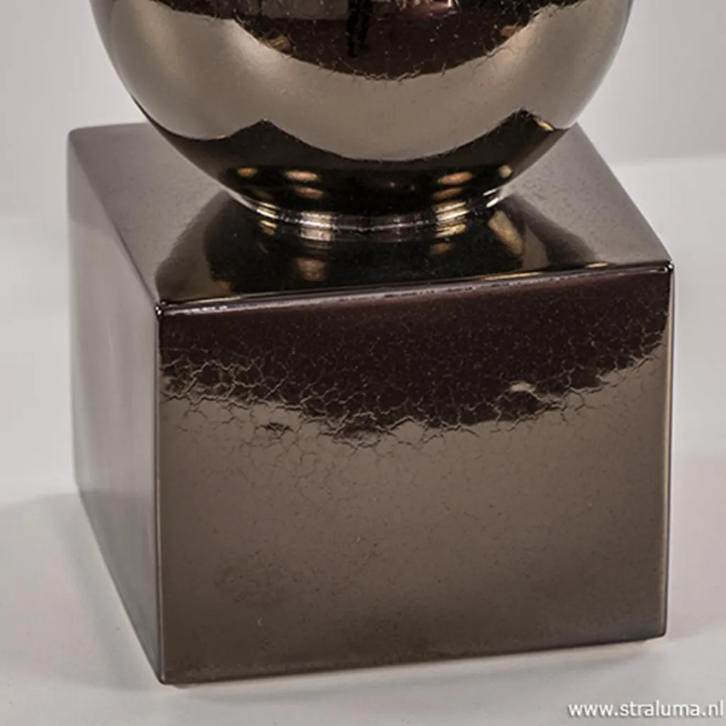 Straluma Luxe tafellamp bol brons exclusief kap> Schemerlampen|Slaapkamerlampen