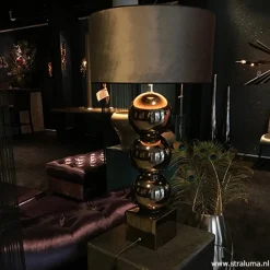 Straluma Luxe tafellamp bol brons exclusief kap><noscript><img width=