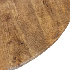 Straluma Mango houten eettafel rond met zwarte poot 130 cm><noscript><img width=