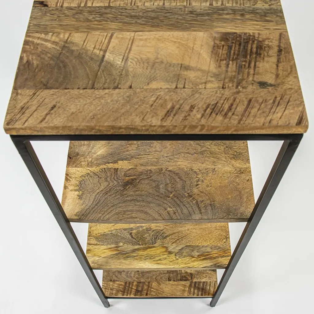 Straluma Mango houten kastje 35x35x100 cm> Bijzettafels