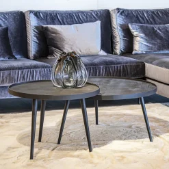 Straluma Mango houten koffietafel set van 2 zwart><noscript><img width=