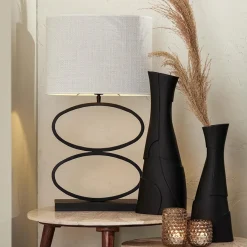 Straluma Mat zwarte lampvoet Stelius L&L><noscript><img width=