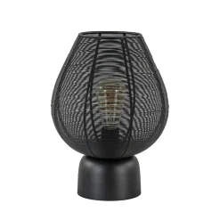 Straluma Mat zwarte tafellamp Suneko Light and Living> Tafellampen|Draadlampen