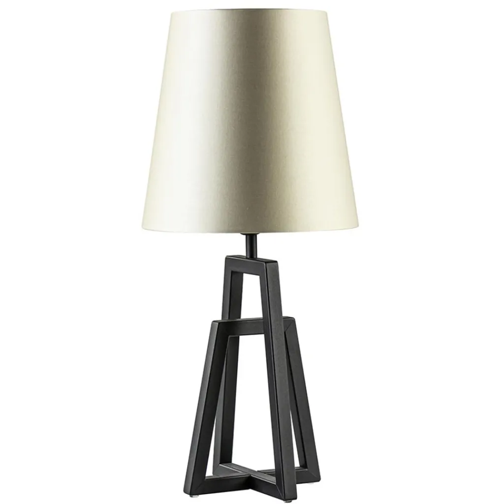 Straluma Metalen lampvoet mat zwart exclusief kap> Tafellampen|Lampenvoeten