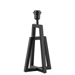 Straluma Metalen lampvoet mat zwart exclusief kap> Tafellampen|Lampenvoeten