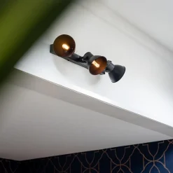 Straluma Metalen 3-lichts plafondlamp ELiano mat zwart><noscript><img width=