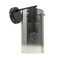 Straluma Modern klassieke wandlamp cilinder met smoke glas> Wandlampen|Klassieke Verlichting
