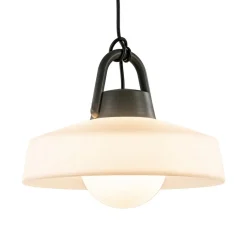 Straluma Moderne buitenlamp hang antraciet met wit IP65><noscript><img width=