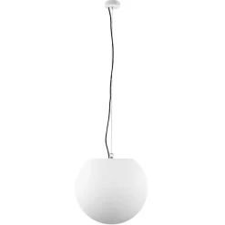 Straluma Moderne buitenlamp hang witte bol 45 cm> Hanglampen|Buitenlampen