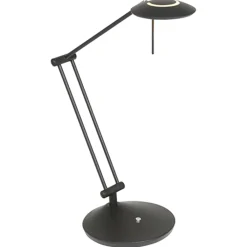 Straluma Moderne bureaulamp zwart met dimbaar LED> Tafellampen|Bureaulampen