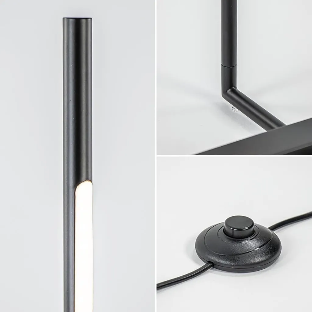 Straluma Moderne design vloerlamp zwart inclusief dimbaar LED> Vloerlampen|LED Vloerlampen