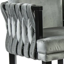 Straluma Moderne eetkamerstoel verlours grijs met zwart><noscript><img width=