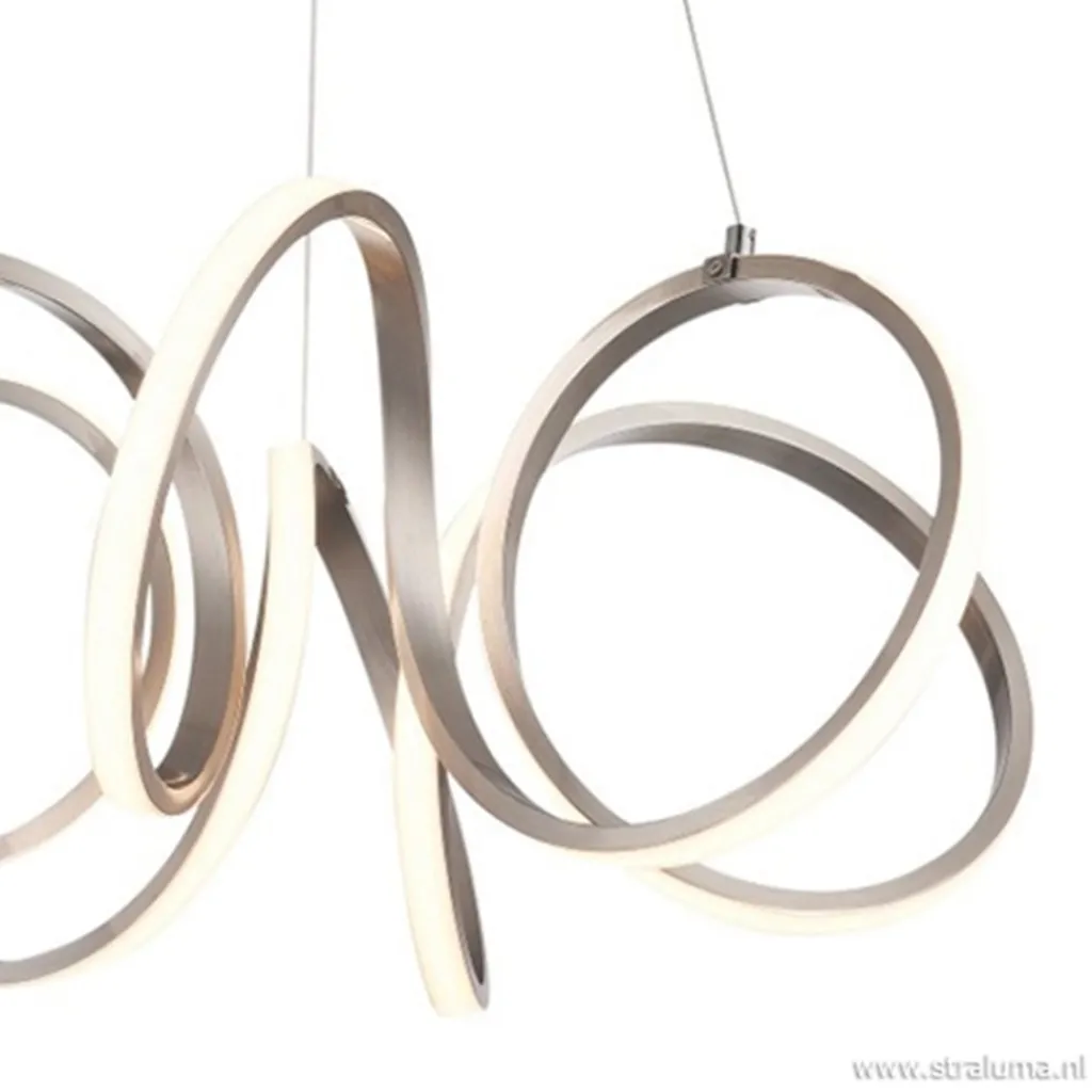 Straluma Moderne hanglamp krul staal incl LED> Hanglampen|Eettafellampen