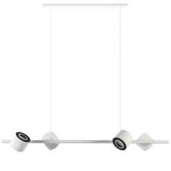 Straluma Moderne hanglamp wit met verstelbare LED spots><noscript><img width=