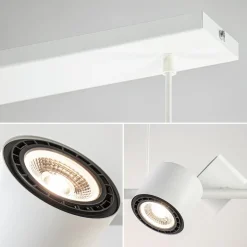 Straluma Moderne hanglamp wit met verstelbare LED spots><noscript><img width=