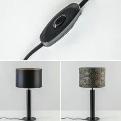 Straluma Moderne lampvoet cilinder mat zwart excl kap><noscript><img width=