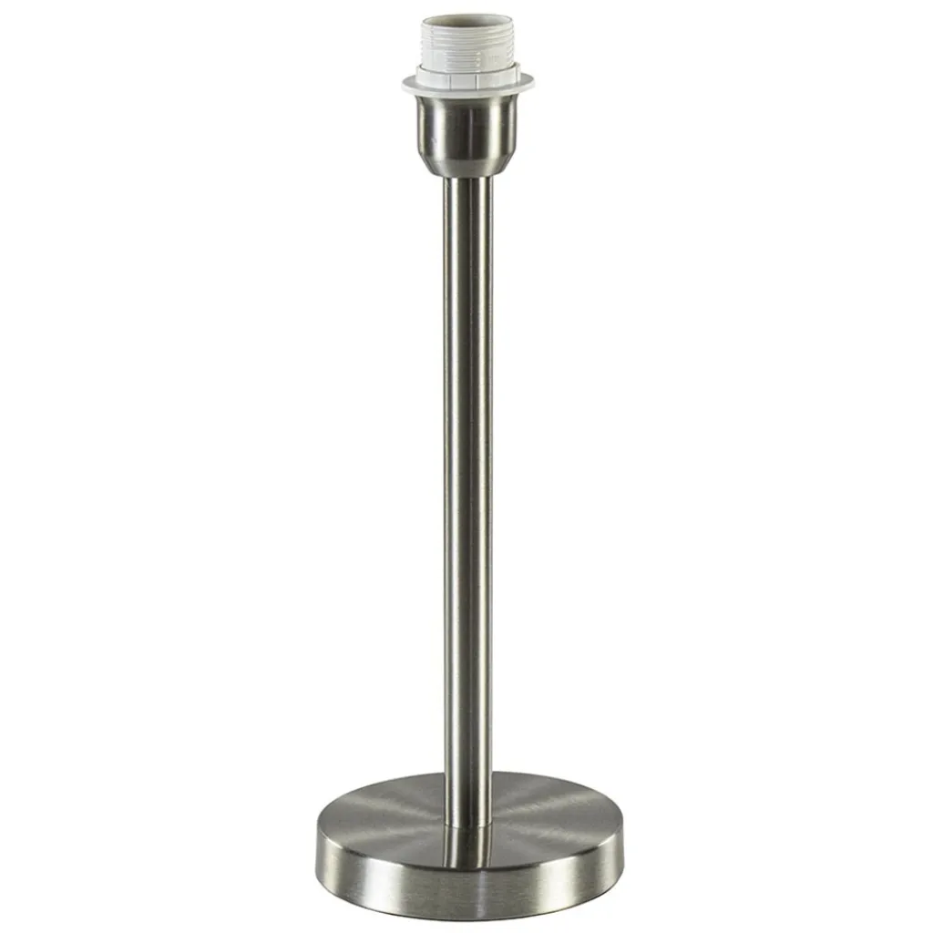 Straluma Moderne lampvoet Washington nikkel excl. kap> Tafellampen|Lampenvoeten