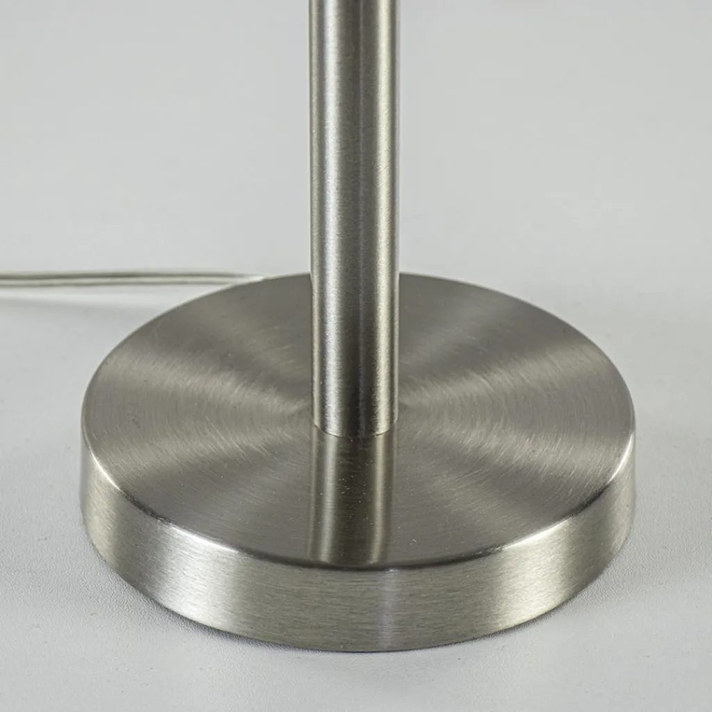 Straluma Moderne lampvoet Washington nikkel excl. kap> Tafellampen|Lampenvoeten