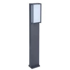 Straluma Moderne LED buitenpaal grijs rechthoek IP54><noscript><img width=