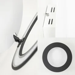 Straluma Moderne LED design lamp wit zwart verstelbaar><noscript><img width=