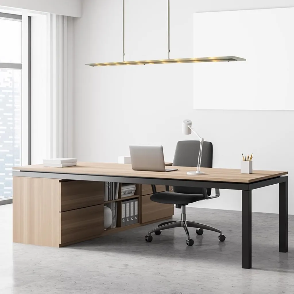 Straluma Moderne LED hanglamp nikkel met helder glas> Hanglampen|Eettafellampen